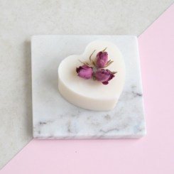 Rose Geranium Heart Cruelty Free Handmade Natural Soap