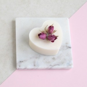 Rose Geranium Heart Cruelty Free Handmade Natural Soap